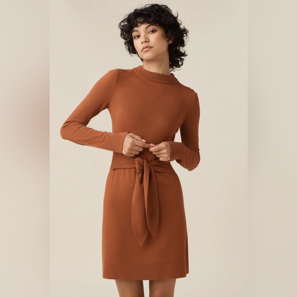 VETTA Mockneck Sweater Dress